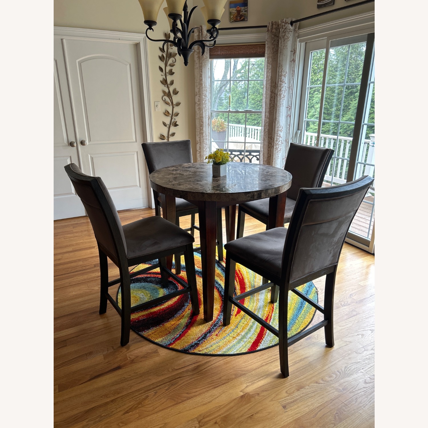 Bob's Discount Furniture London Dark Brown Dining Set - image-3