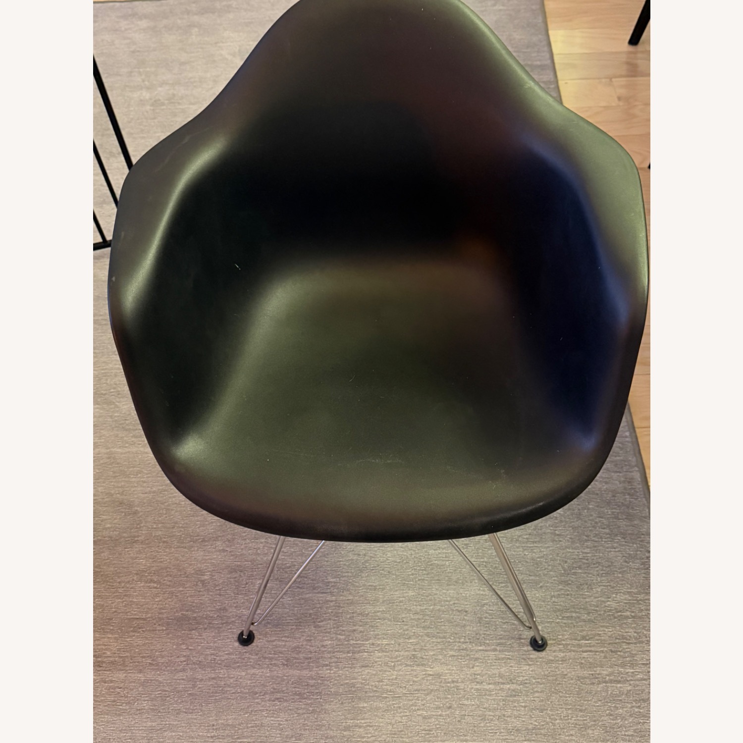 Herman Miller Eames Black Molded Armchair - image-2