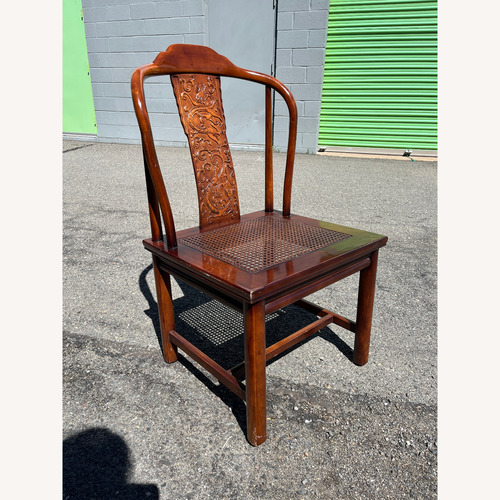 Used Henredon Dark Brown Wood Dining Chairs for sale on AptDeco