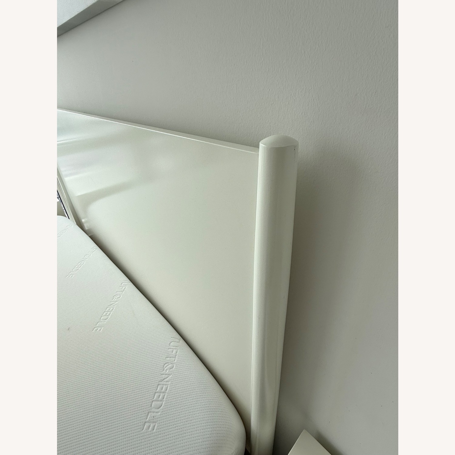 West Elm Midcentury Modern White Wood Queen Bed - image-7