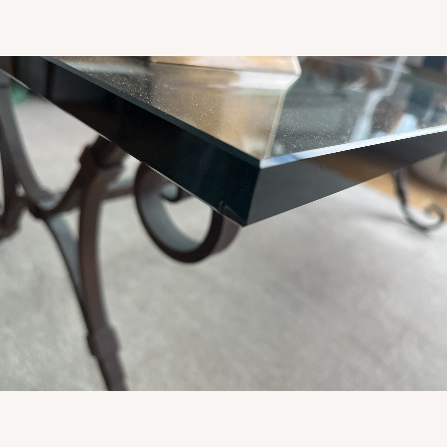 Cast Iron and Glass Coffee Table - image-3