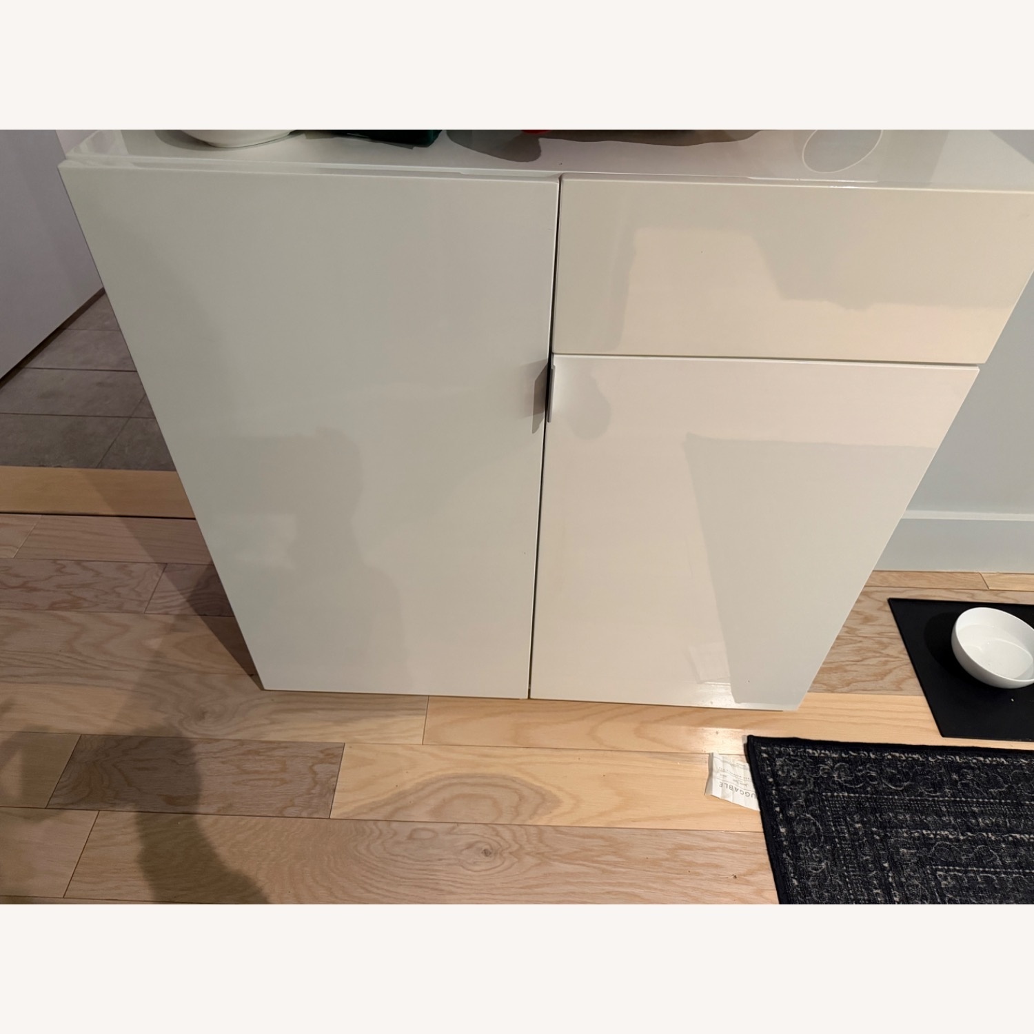CB2 Swig Modern White Lacquer Storage Cabinet - image-5