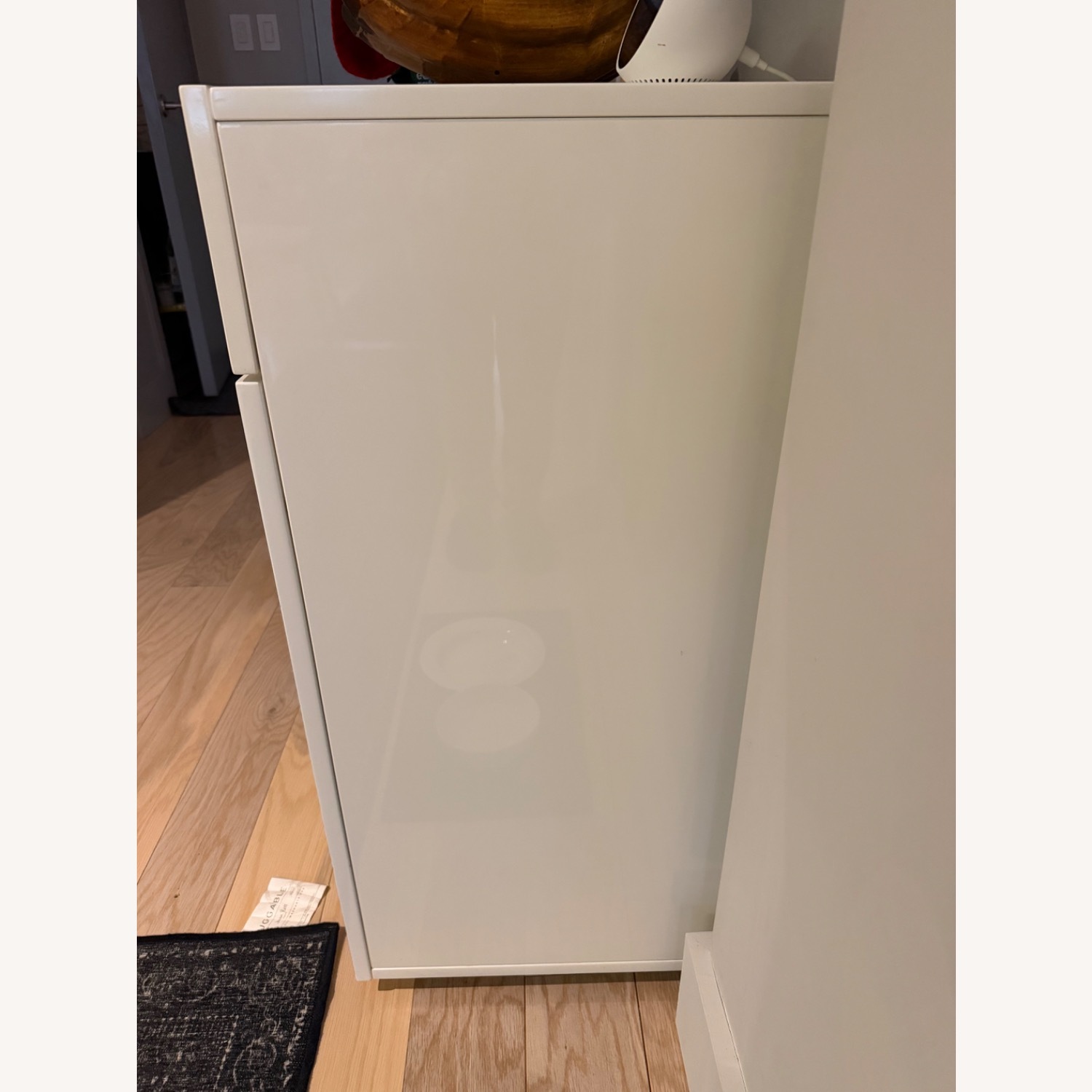 CB2 Swig Modern White Lacquer Storage Cabinet - image-2