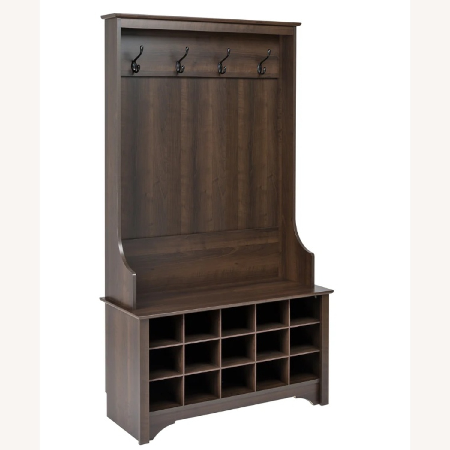 Prepac Manufacturing Dark Brown Wood Armoire - image-4