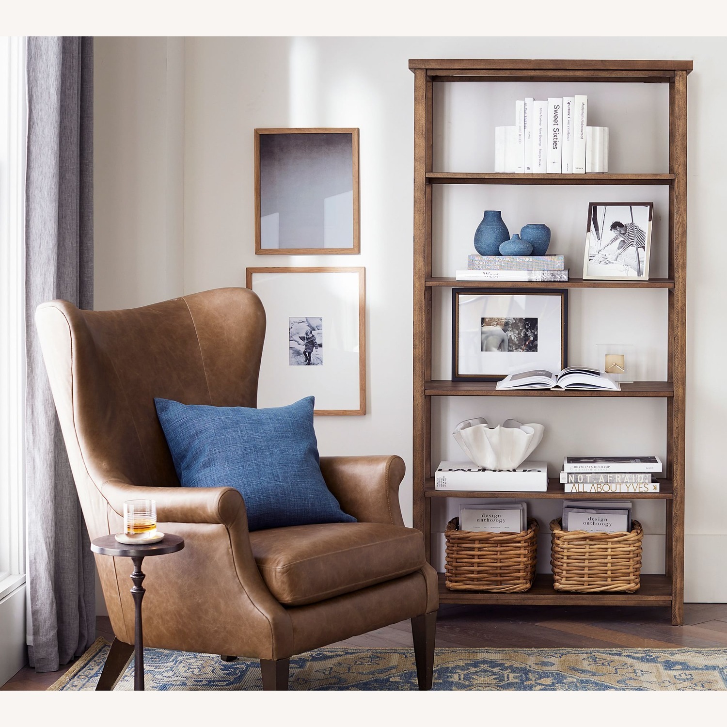 Pottery Barn Mateo Wide Etagere Bookcase - image-3