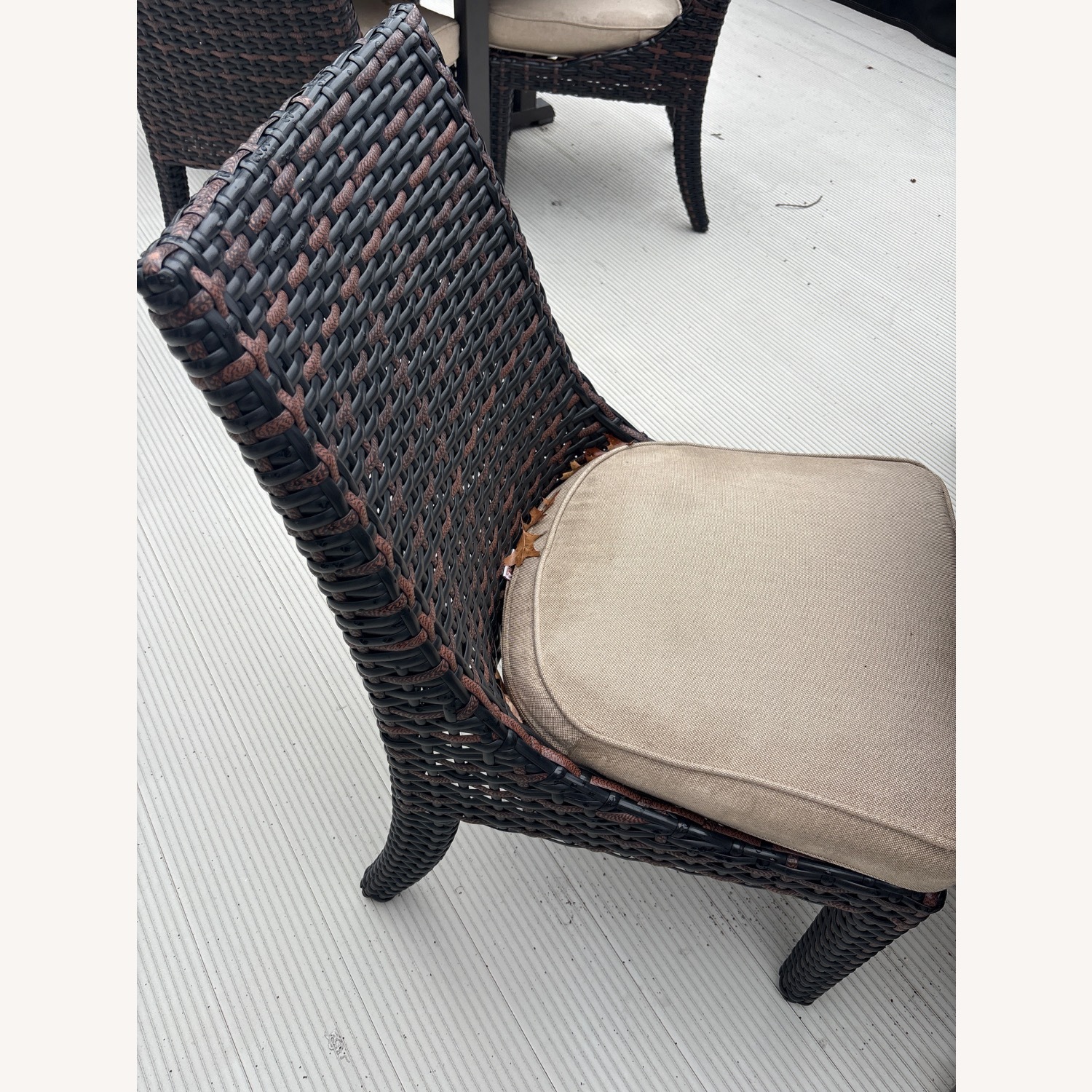 Fortunoff Dark Brown Wicker Patio Furniture - image-2