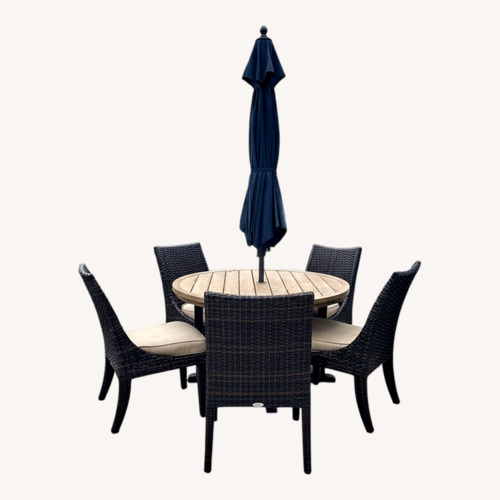 Used Fortunoff Dark Brown Wicker Patio Furniture for sale on AptDeco