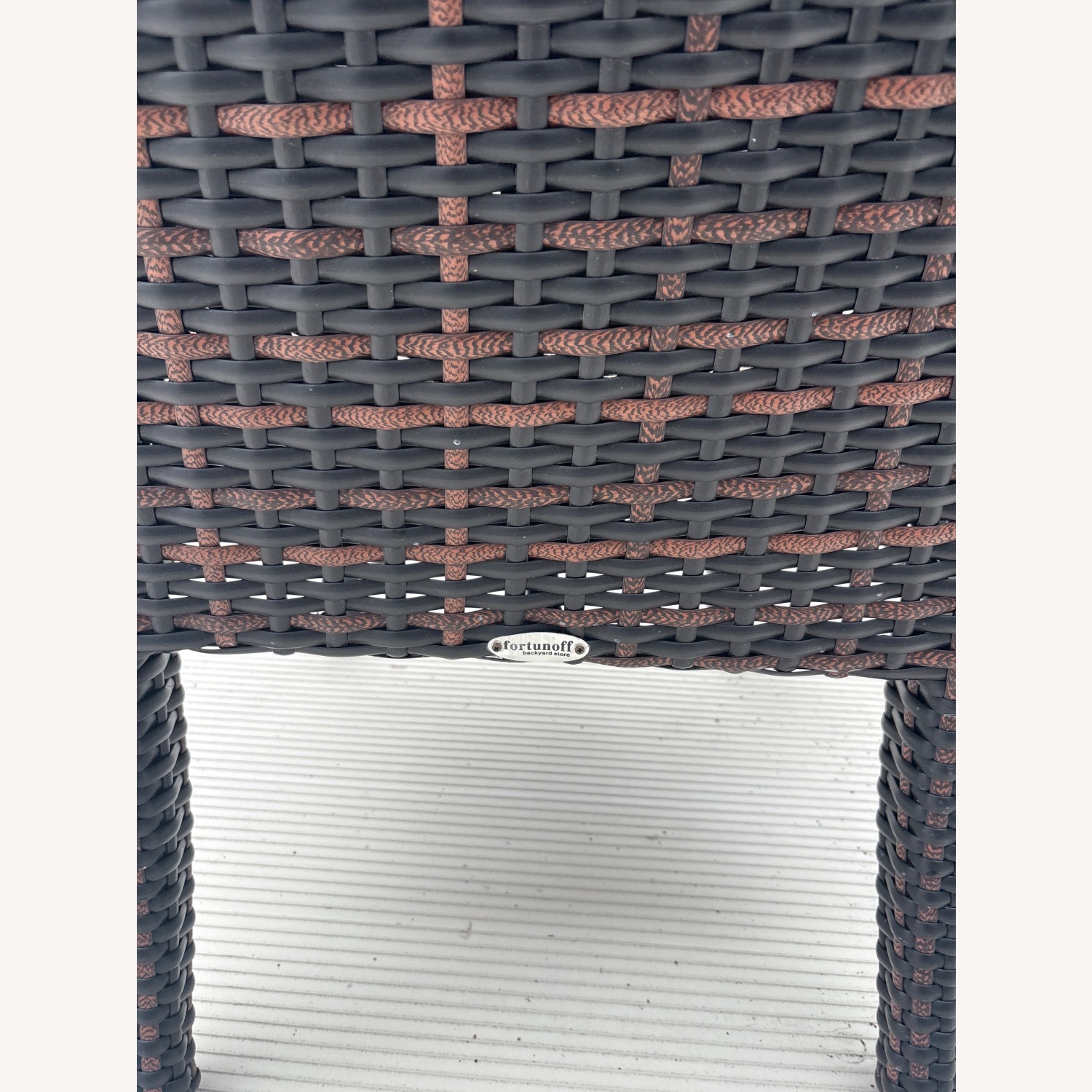Fortunoff Dark Brown Wicker Patio Furniture - image-5