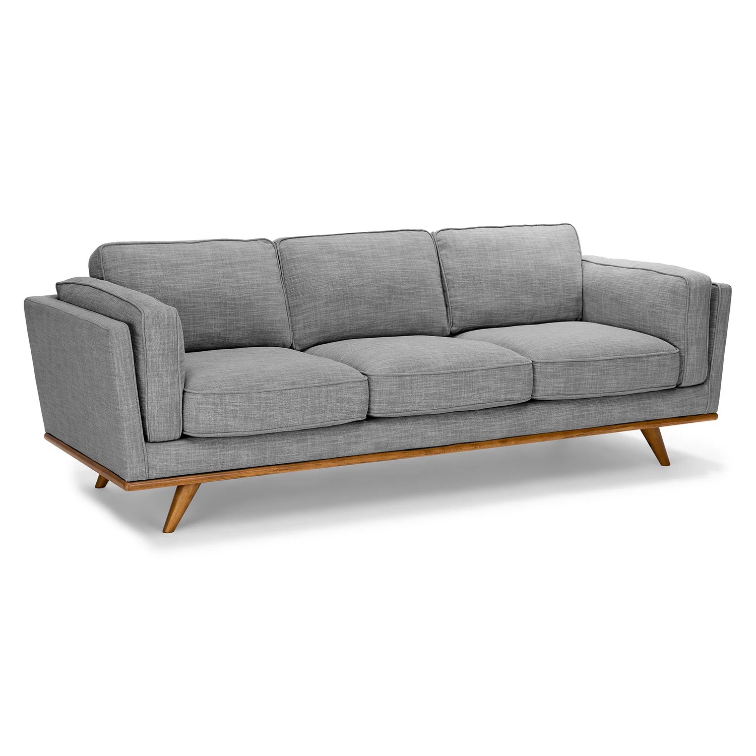 Article Timber Light Gray Fabric 3+ Seater Sofa - image-5