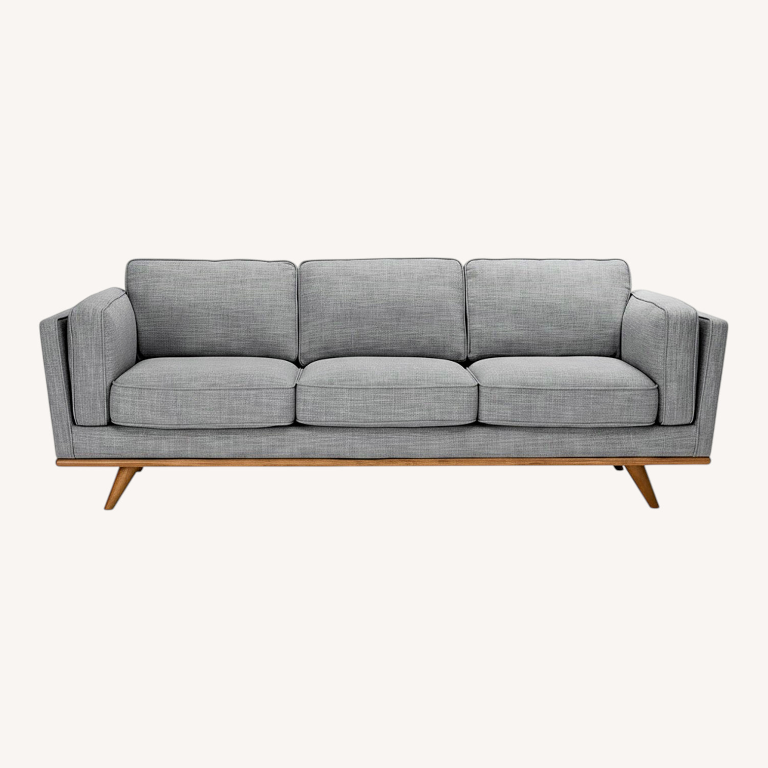 Article Timber Light Gray Fabric 3+ Seater Sofa - image-0