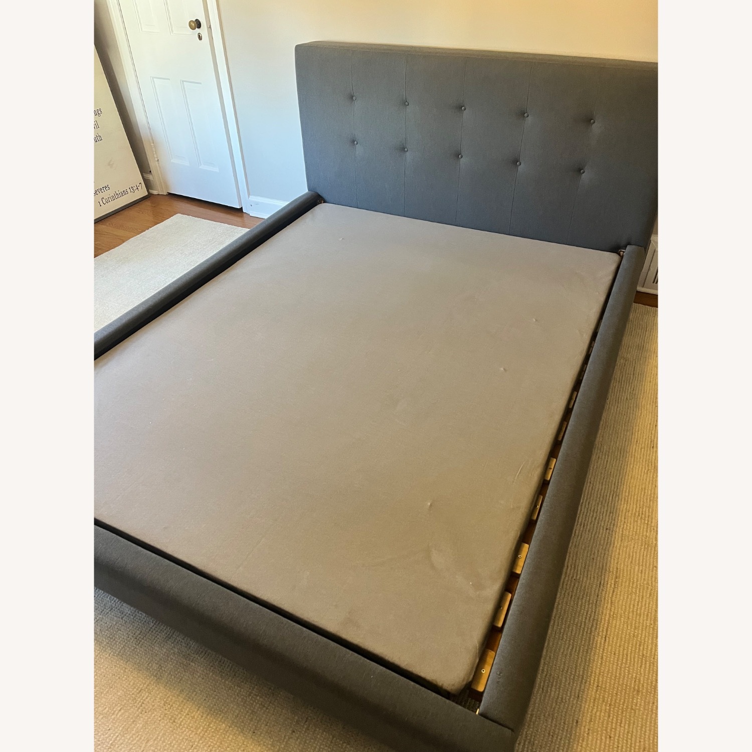 Crate & Barrel Tate 38" Tufted Upholstered Queen Bed - image-2