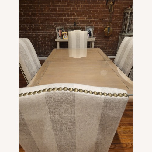 Used Ballard Designs Wood Dining Set for sale on AptDeco