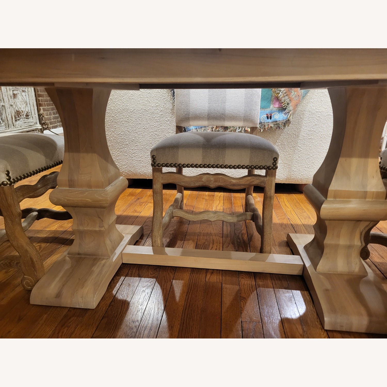 Ballard Designs Wood Dining Set - image-2