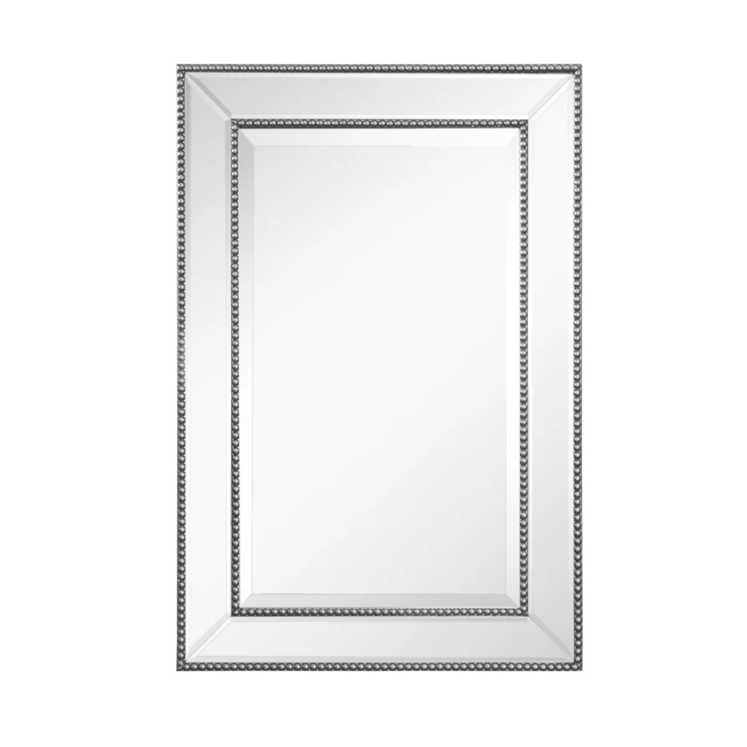 Wayfair Silver Metal Wall Mirror - image-4
