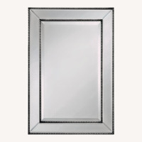 Wayfair Silver Metal Wall Mirror