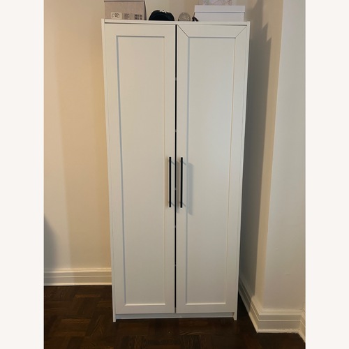 Used Wayfair White Wood Armoire for sale on AptDeco
