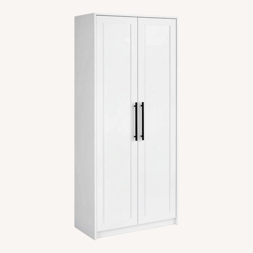 Used Wayfair White Wood Armoire for sale on AptDeco