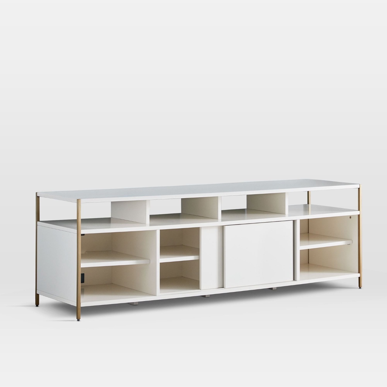 West Elm Zane Natural Wood Media Storage - image-2
