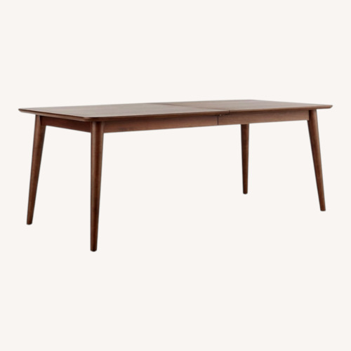 Used Crate & Barrel Tate Walnut Dining Table for sale on AptDeco