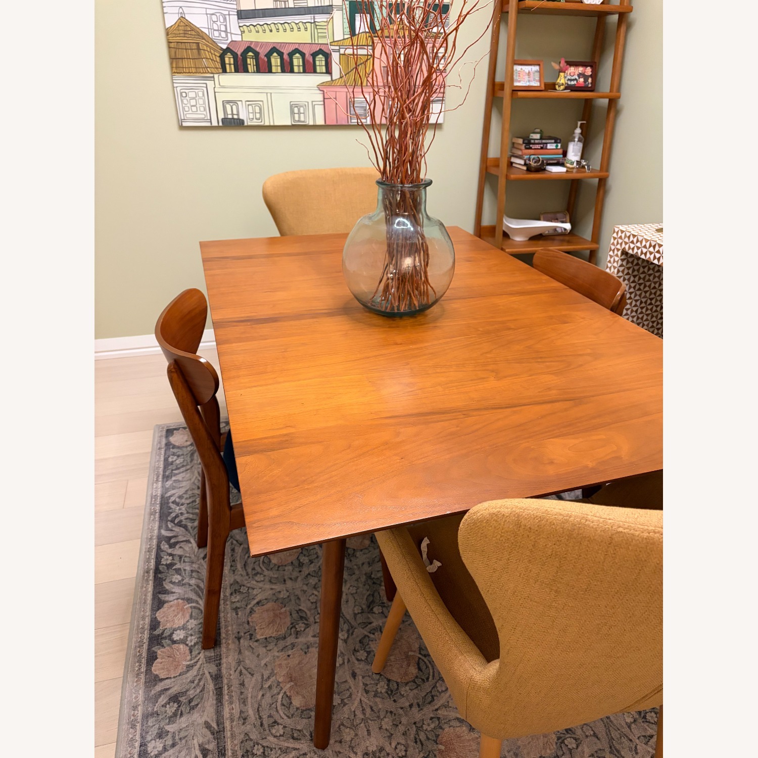 Crate & Barrel Tate Walnut Dining Table - image-3