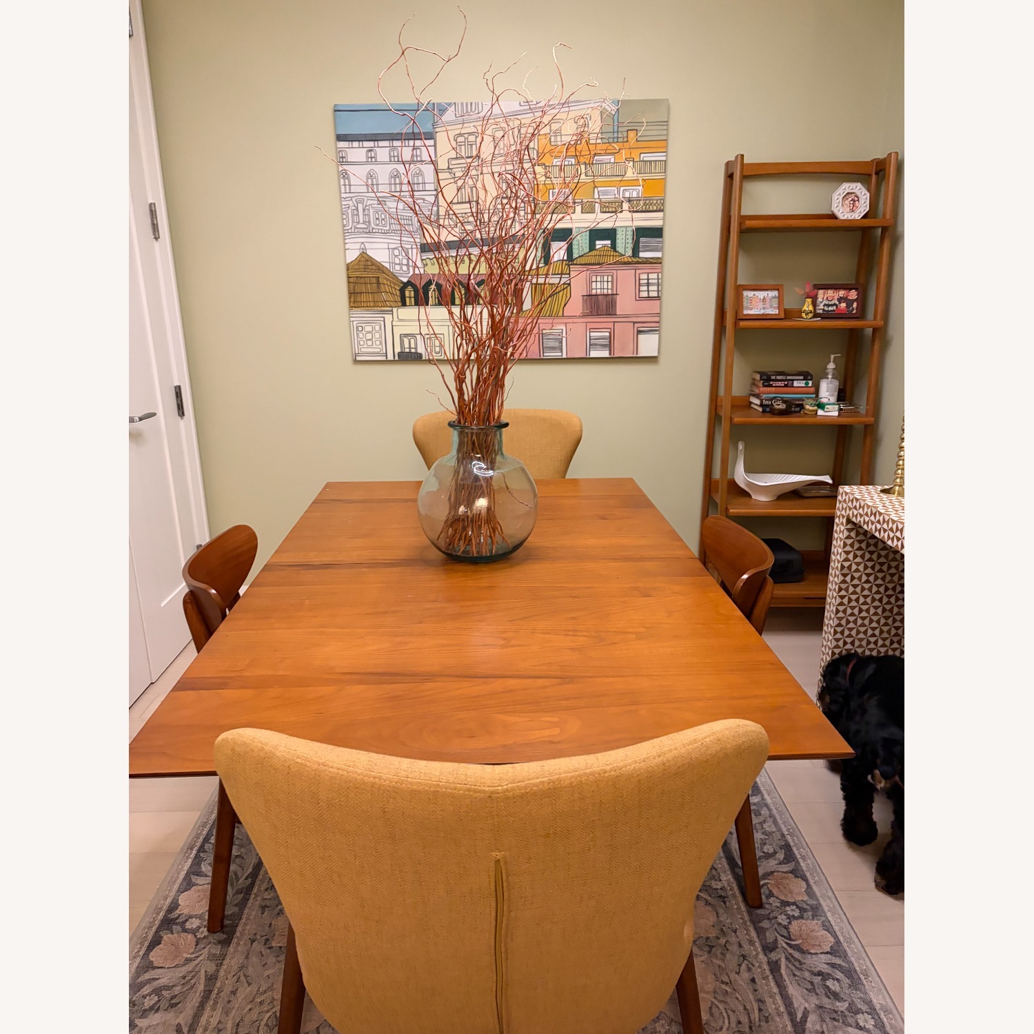 Crate & Barrel Tate Walnut Dining Table - image-1