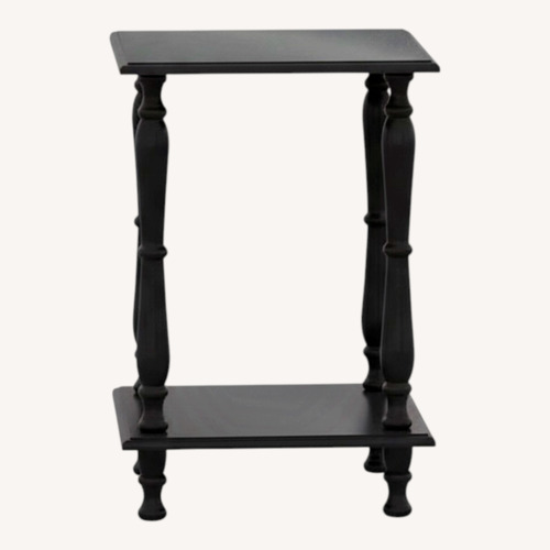 Used Amazon Taohfe Black Wood Side Table for sale on AptDeco