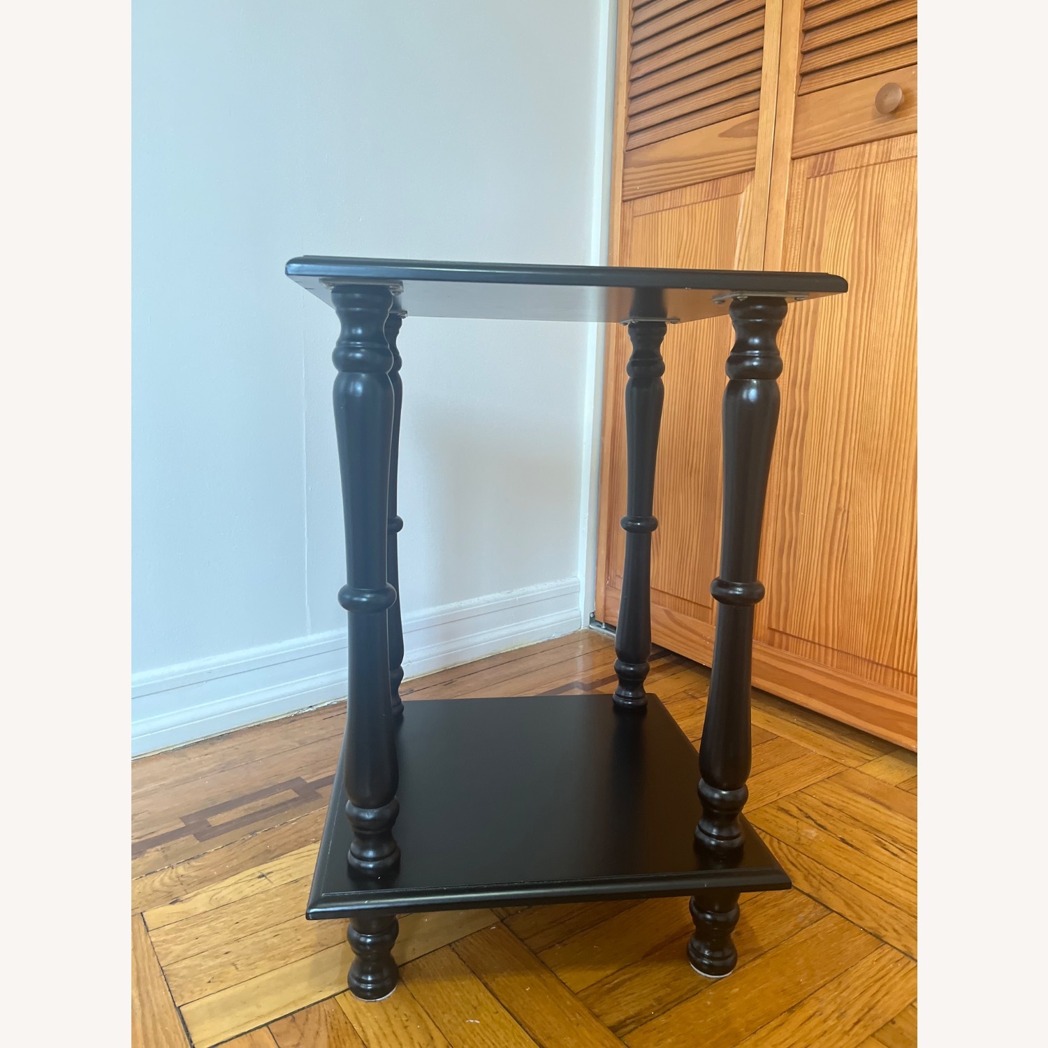 Amazon Taohfe Black Wood Side Table - image-4