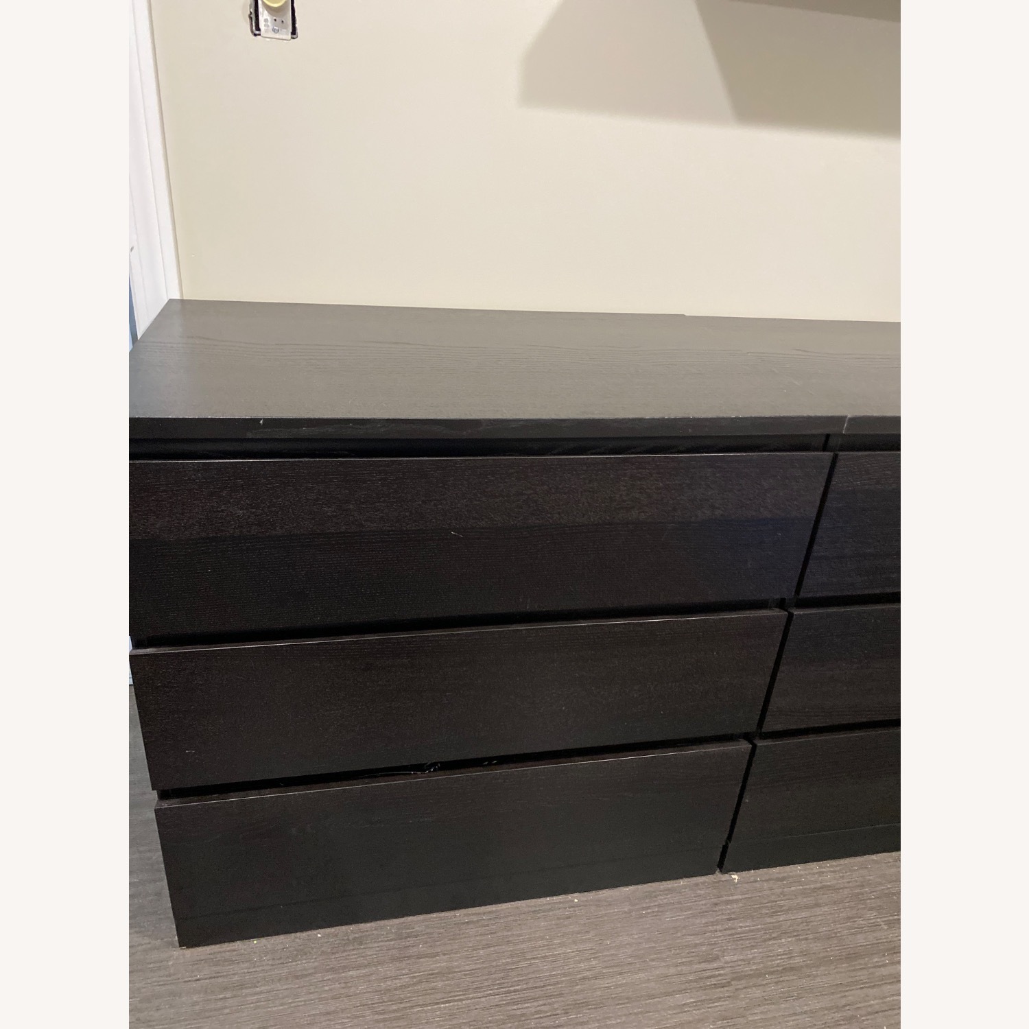 IKEA Malm Black 3-drawer Dresser - image-2