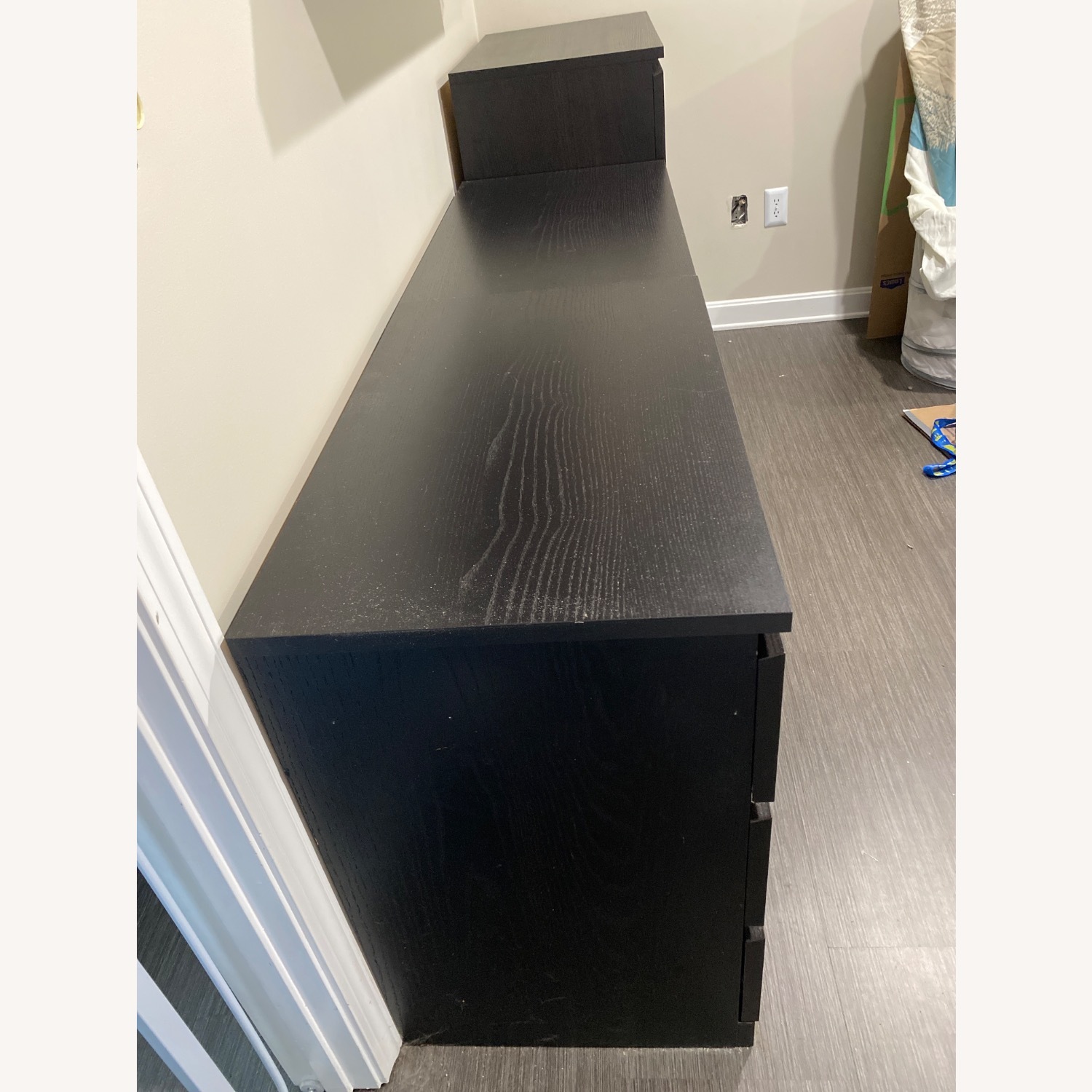 IKEA Malm Black 3-drawer Dresser - image-3