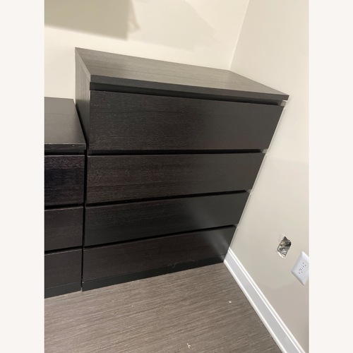 Used IKEA Black MALM 4-drawer Dresser for sale on AptDeco