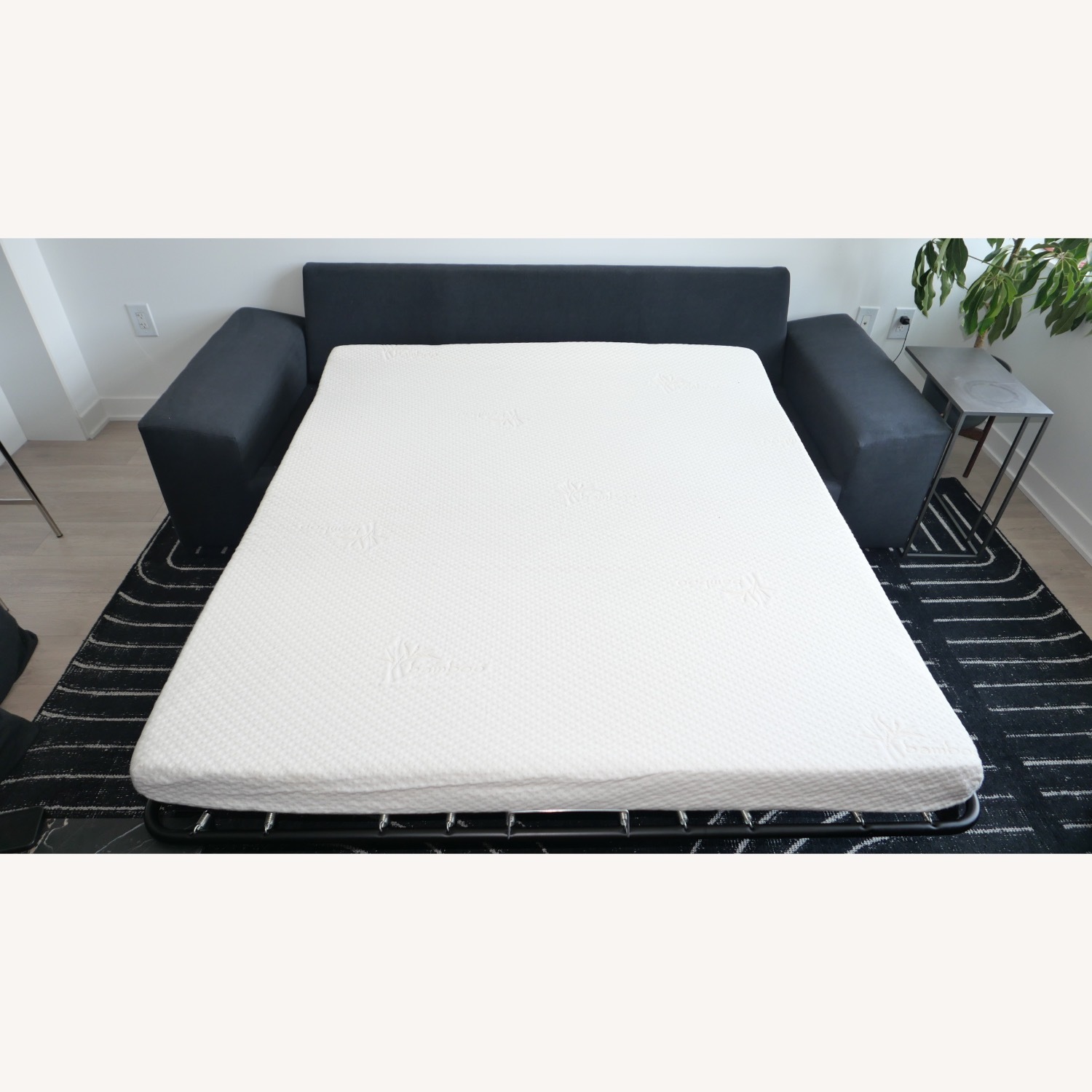CB2 Algora Dark Gray Sleeper Sofa - image-3