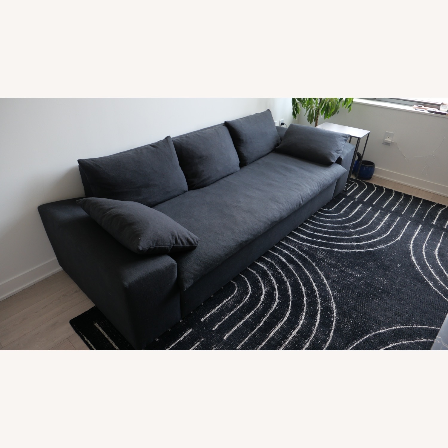 CB2 Algora Dark Gray Sleeper Sofa - image-2