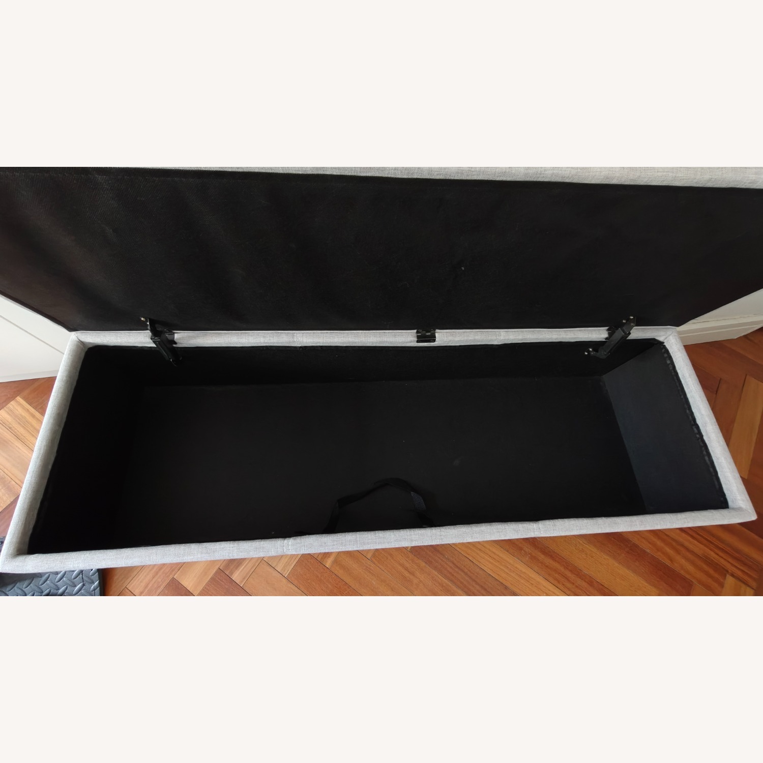 Wayfair Light Gray Fabric Chest - image-2