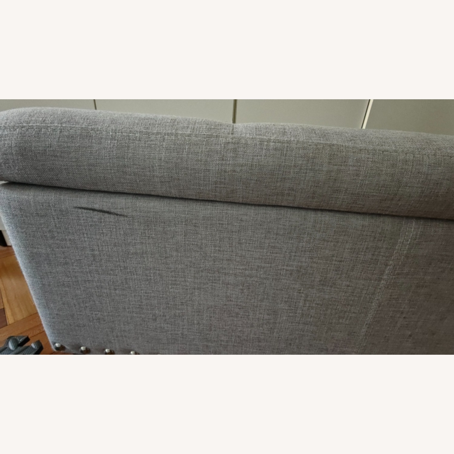 Wayfair Light Gray Fabric Chest - image-3