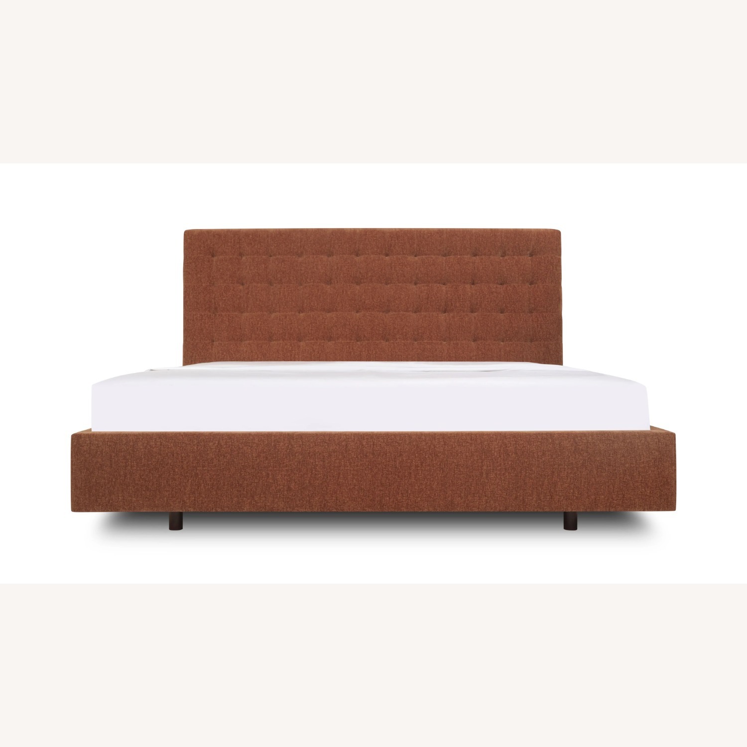 Court Dark Brown Fabric King Bed - image-1