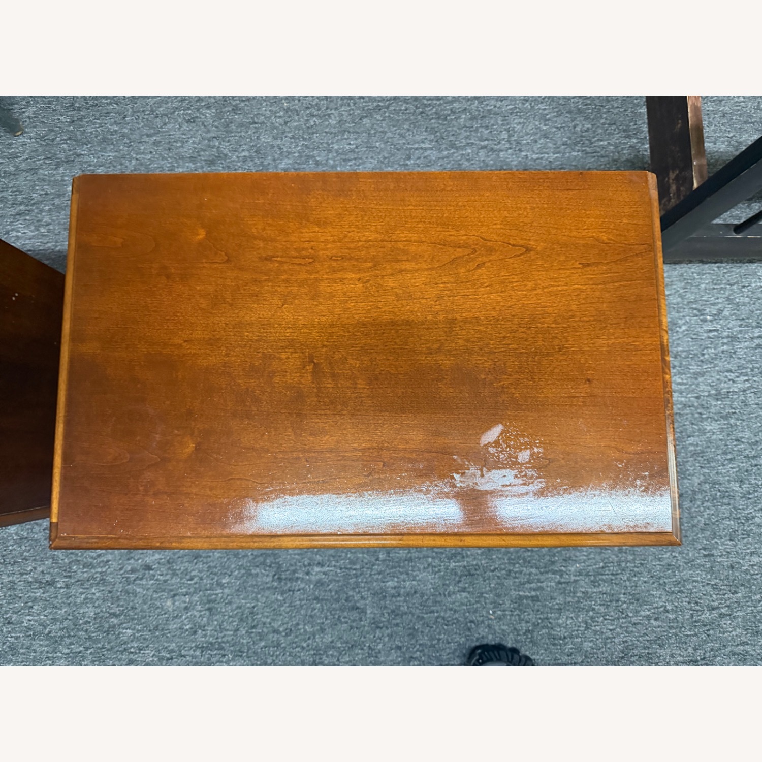 Vintage/Antique Dark Brown Wood Nightstands - image-6
