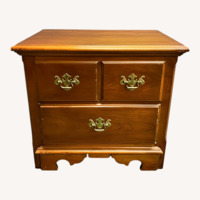 Vintage/Antique Dark Brown Wood Nightstands