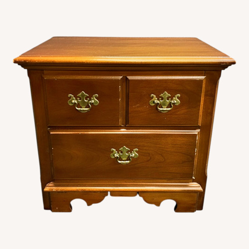 Used Vintage/Antique Dark Brown Wood Nightstands for sale on AptDeco