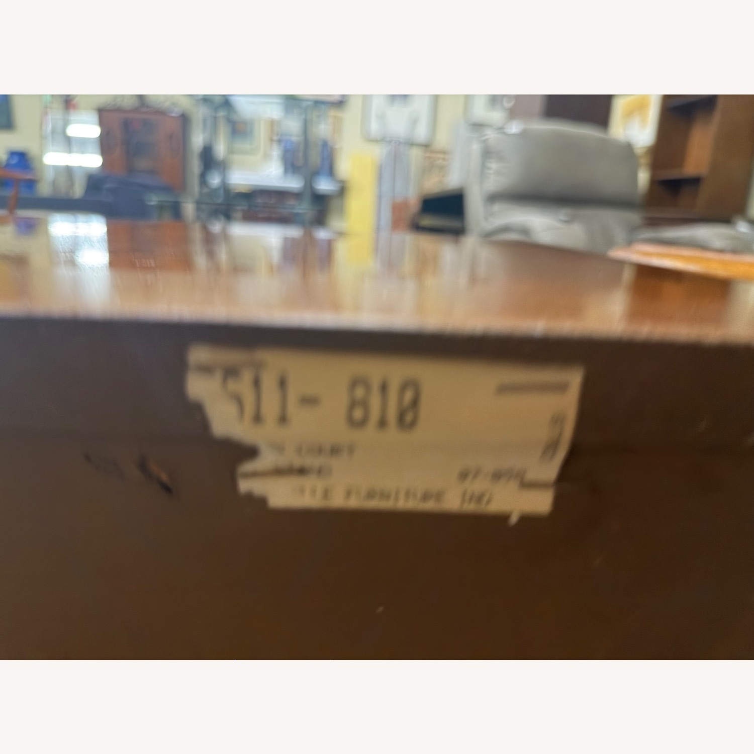 Vintage/Antique Dark Brown Wood Nightstands - image-9