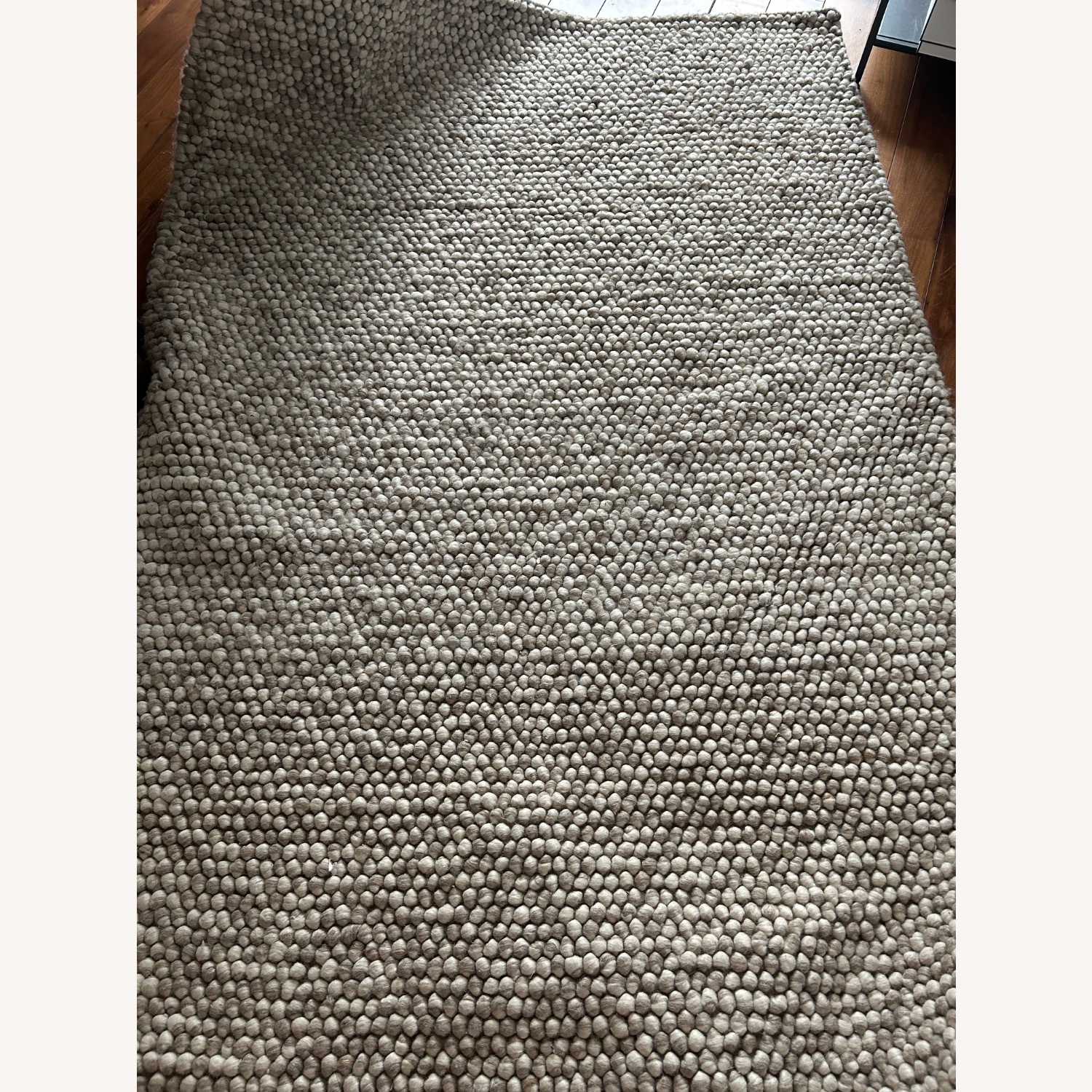 Joss & Main Elle Handmade Wool Beige Rug 5' x 8' - image-3