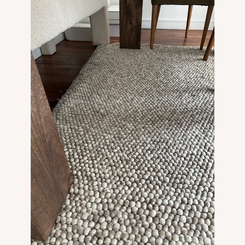 Used Joss & Main Elle Handmade Wool Beige Rug  5' x 8' for sale on AptDeco