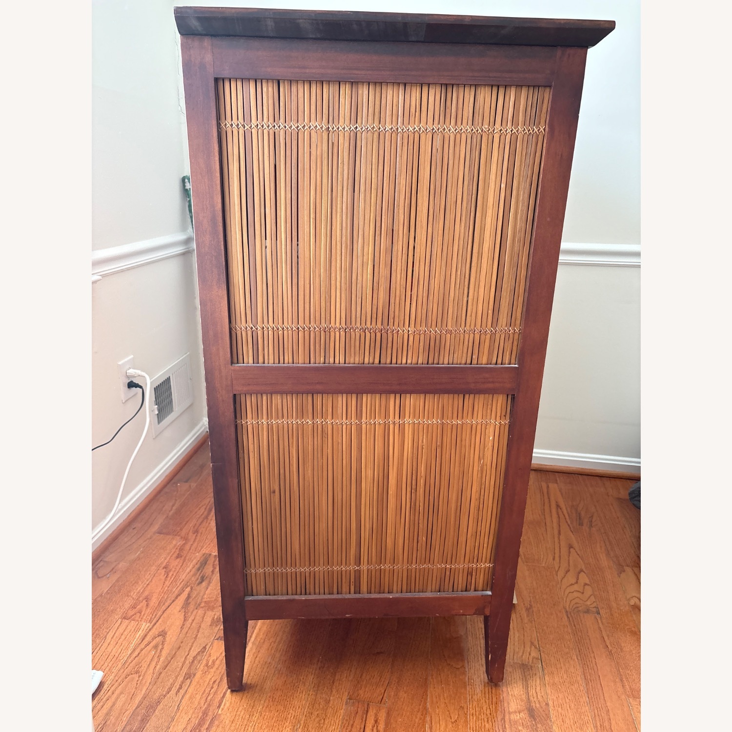 Pier 1 Imports Dark Brown Wood Media Storage - image-2