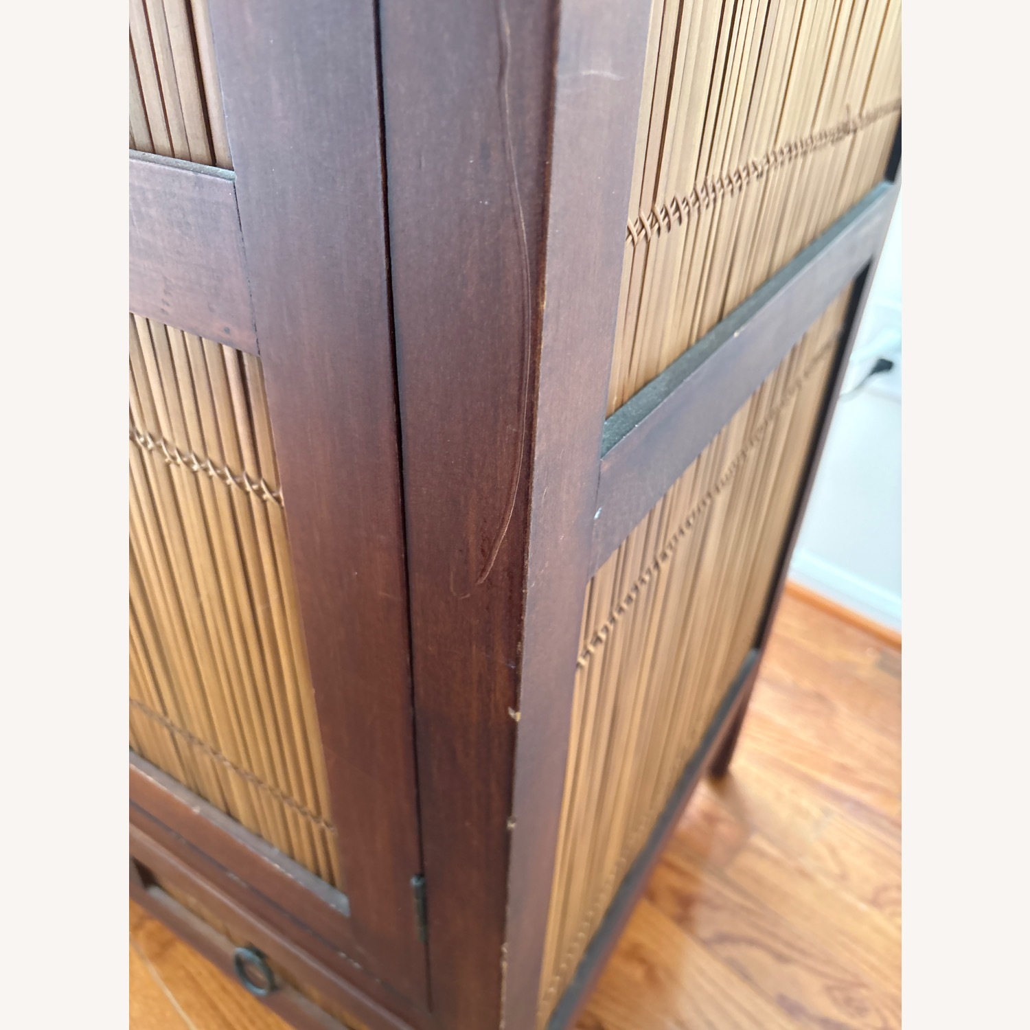 Pier 1 Imports Dark Brown Wood Media Storage - image-4