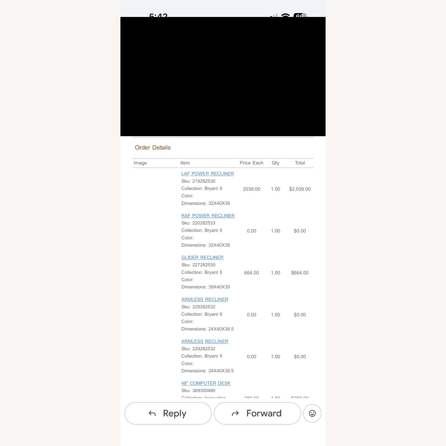 Raymour & Flanigan Dark Brown Leather Recliner Sofa - image-11