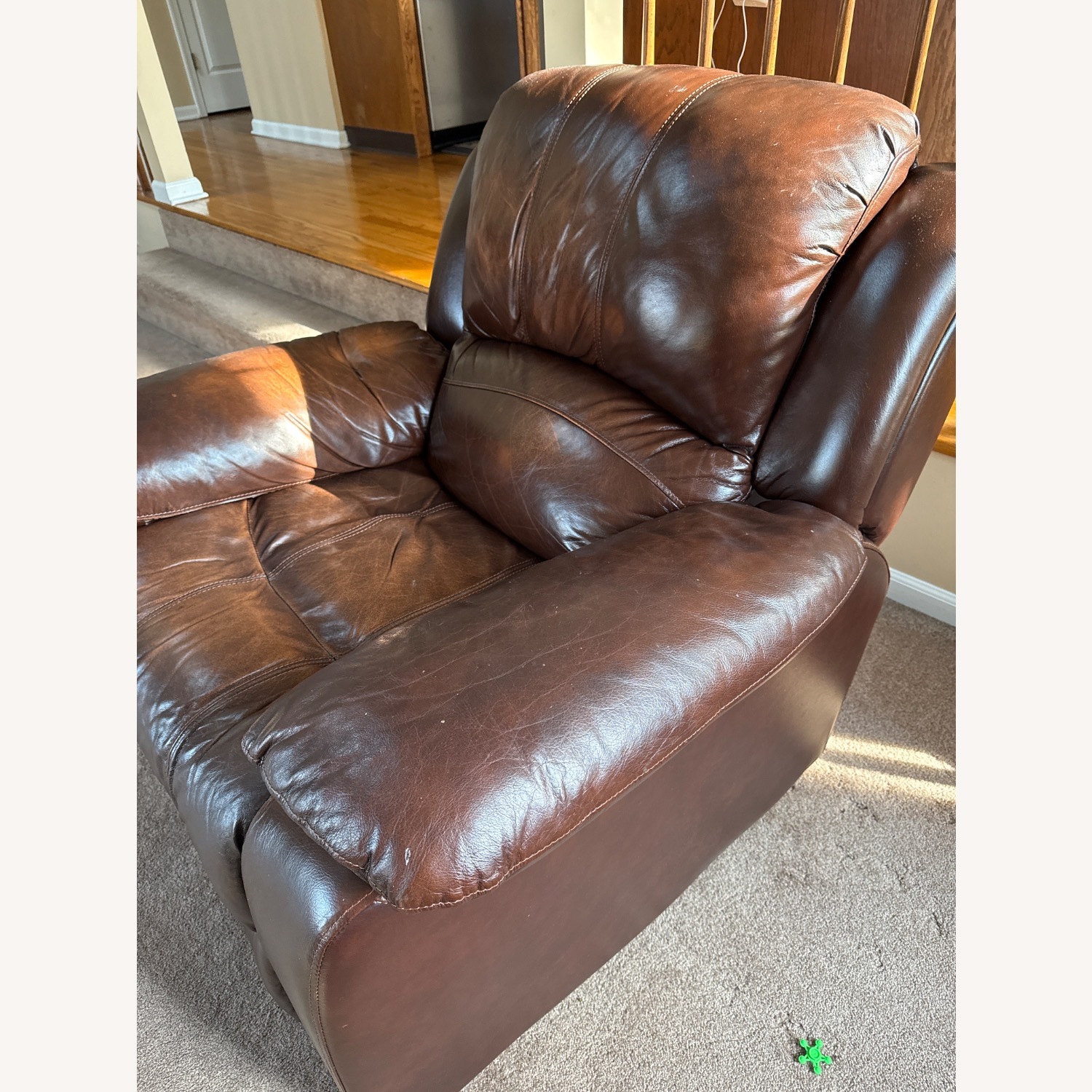 Raymour & Flanigan Bryant II Dark Brown Leather Recliner - image-5