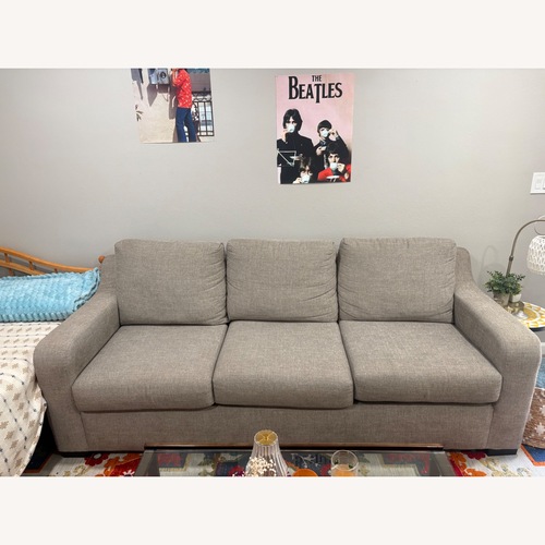 Used Light Gray Fabric 3+ Seater Sofa for sale on AptDeco