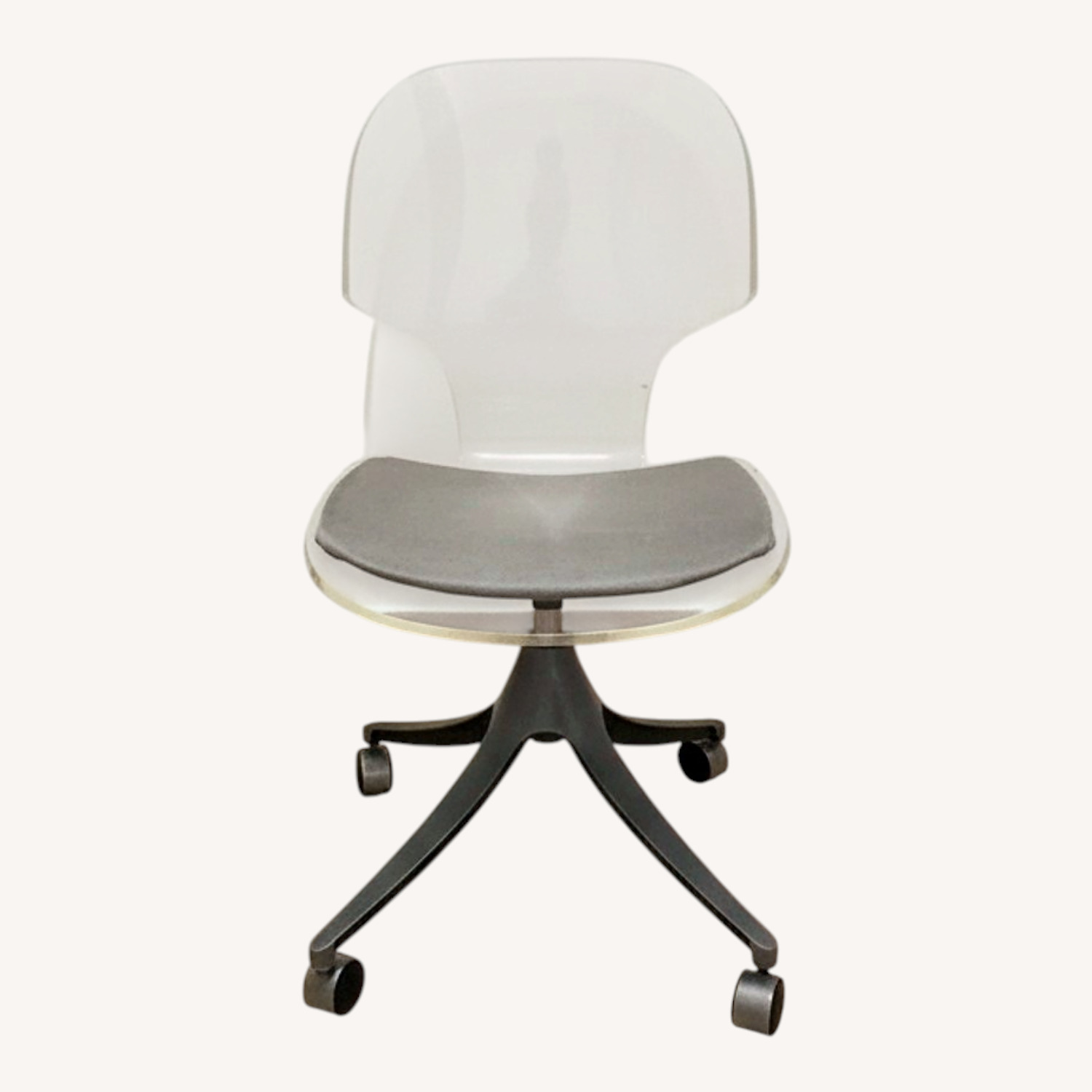 Mid-Century Lucite Desk Chair Hill Manufacturing - image-0