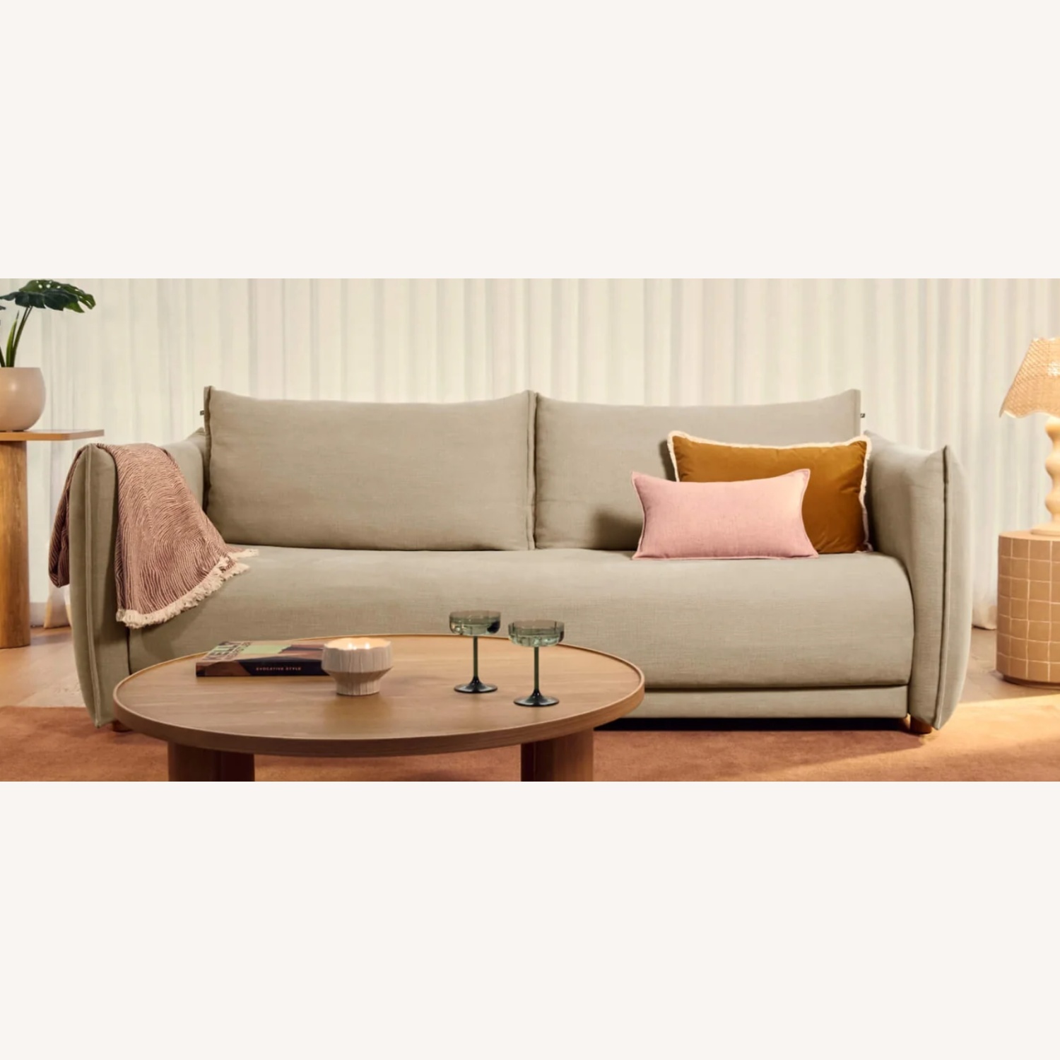 Koala Kare Byron Natural Fabric Sleeper Sofa - image-21