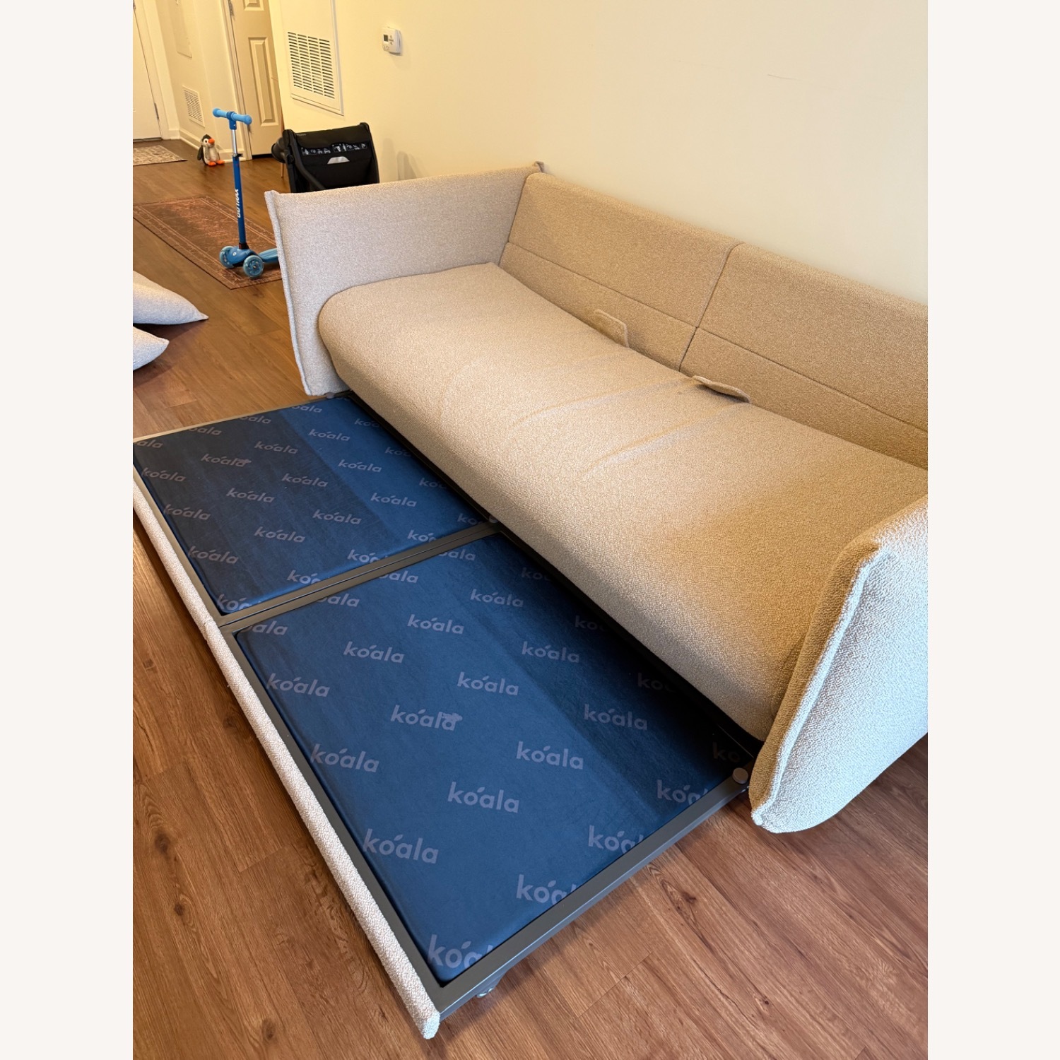 Koala Kare Byron Natural Fabric Sleeper Sofa - image-5