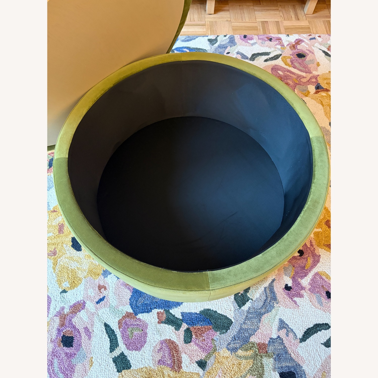 Interior Define Colten Green Velvet Coffee Table - image-5